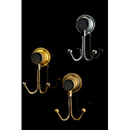 Крючок двойной ROYALE CRISTAL BLACK BR