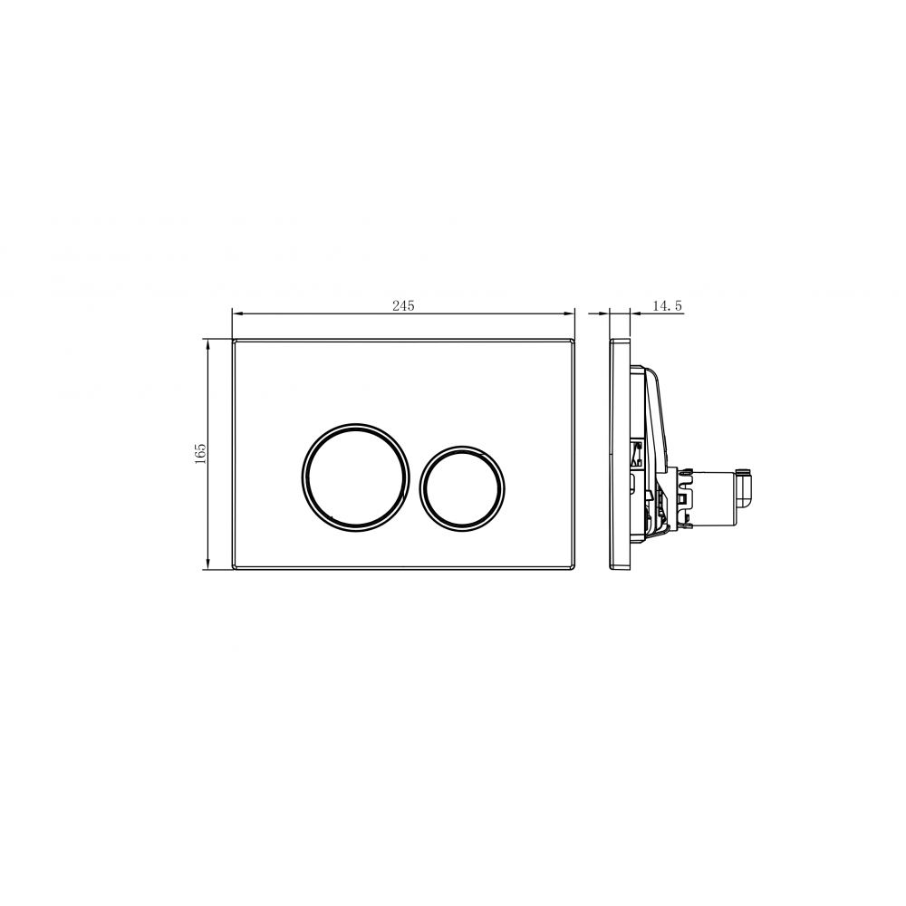 Унитаз-биде электронный Panasonic CH2730 с инсталляцией и кнопкой смыва_Комплект
