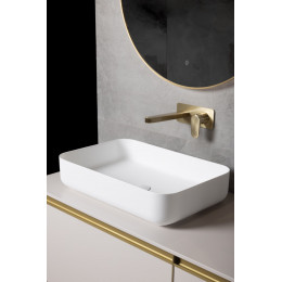 Раковина-чаша кориан прямоугольная матовая, Slim 600*400*130