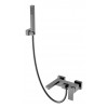 Смеситель для ванны с душем Qubic Matt Gun Metal