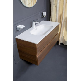 Тумба без раковины Vallessi 100*46cm DARK OAK мат. 2 полки,