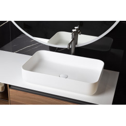 Раковина-чаша кориан прямоугольная матовая, Slim 600*400*130