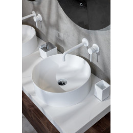 Раковина LV204 Corian Matt White 40*13см