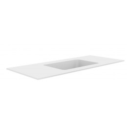 QUATRO 120 раковина-моноблок WHITE (асимметричная)
