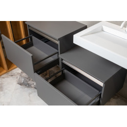 Ящик под столешницу 60см АНТРАЦИТ мат. VALLESSI UNO-S