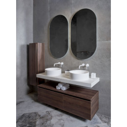 Раковина LV204 Corian Matt White 40*13см