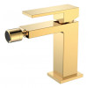 Смеситель для биде Qubic Shine Gold