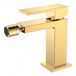 Смеситель для биде Qubic Shine Gold