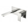 Смеситель для умывальника из стены Qubic Brushed Nickel