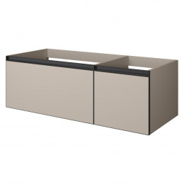 QUATRO 2 120см (80+40) тумба с подсв. DAPHNE профиль ANTHRACITE