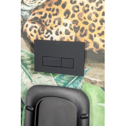 Кнопка для инсталляции, нержавеющая сталь, Black (для 666)