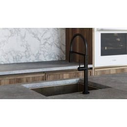 Смеситель для кухни UNO BLACK