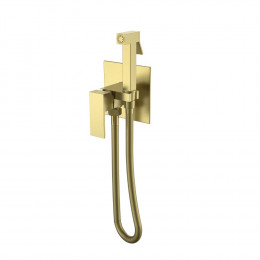 Смеситель гигиенический Qubic Matt Gold