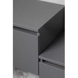 Ящик под столешницу 60см АНТРАЦИТ мат. VALLESSI UNO-S