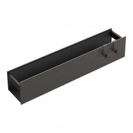 Полка настенная 60см Gun metal + 2 крючка