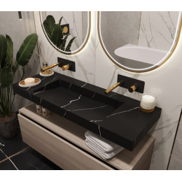 Столешница моноблок FLAT NERO MARQUINA (1210*452*80)