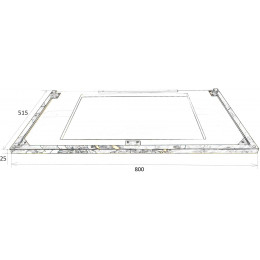 Подстолье LUCIDO 80см хром