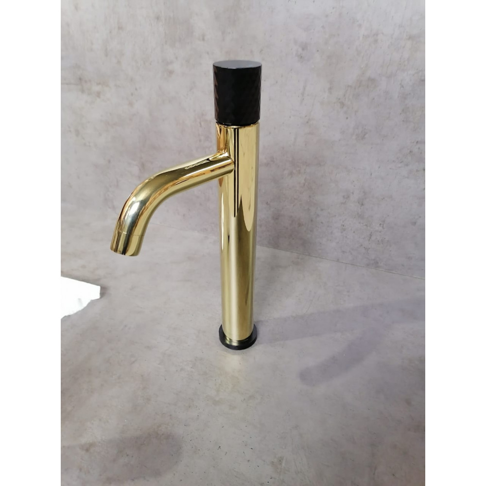Смеситель STICK для умыв. выс. GOLD Matt Black_Комплект