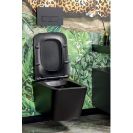 Кнопка для инсталляции, нержавеющая сталь, Black (для 666)