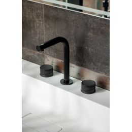 Смеситель на столешницу PRESTIGE на 3 отв. BLACK