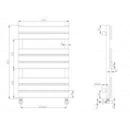 Полотенцесушитель водяной VENTURO BLACK