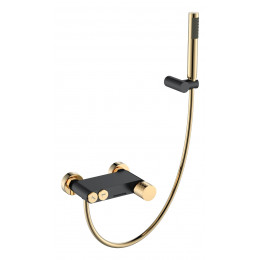 Смеситель STICK для ванны BLACK DIAMOND GOLD