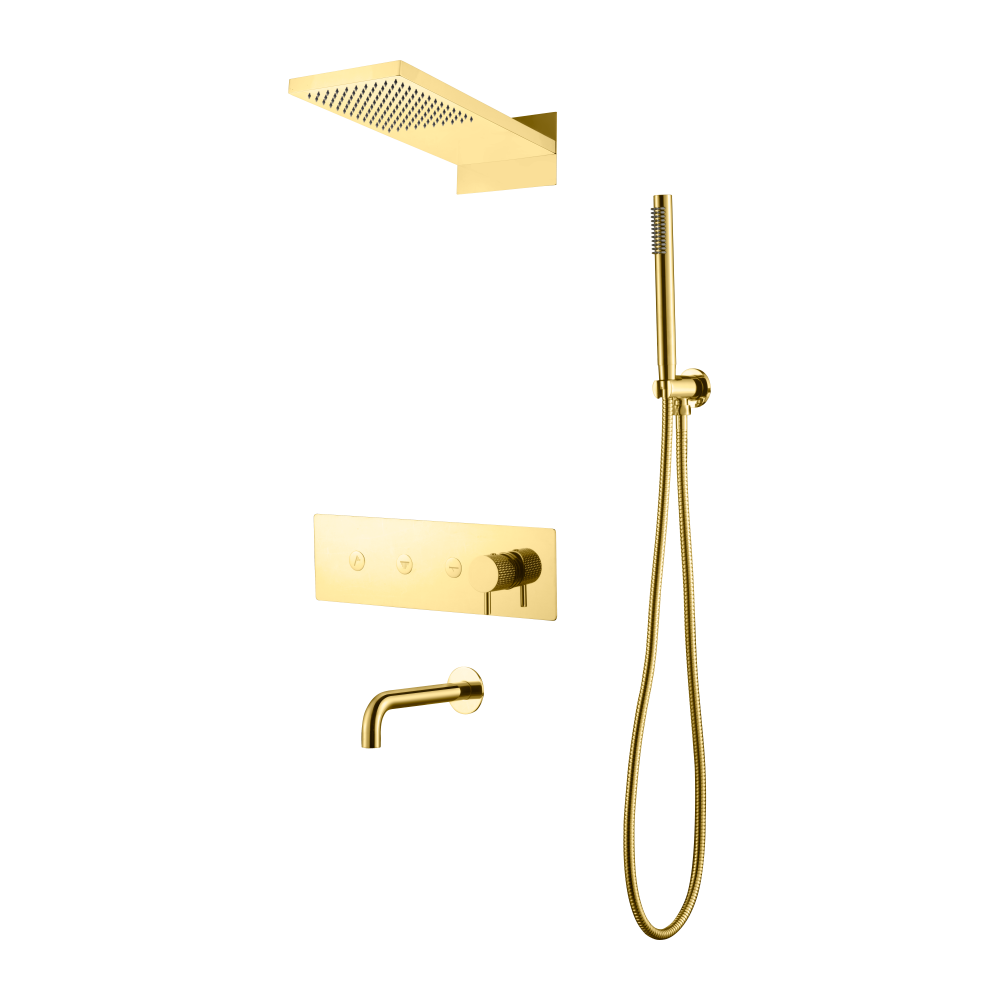 Душевая система с изливом Boheme Fusion Gold
