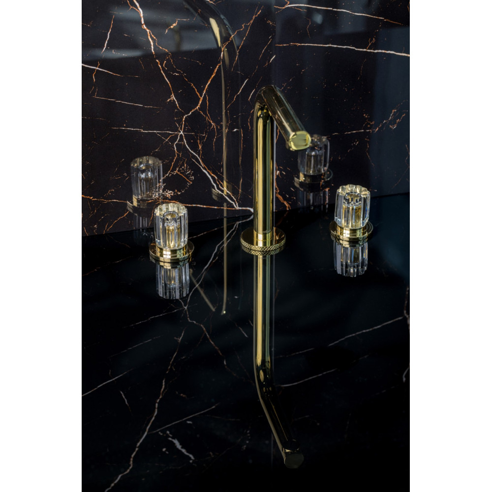 Смеситель на столешницу ELEGANTE на 3 отв. GOLD