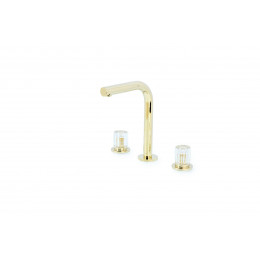 Смеситель на столешницу ELEGANTE на 3 отв. GOLD