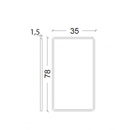 Ножки для тумбы Vallessi нерж. сталь антрацит (пара) для прямых столешниц