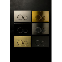 Кнопка для инсталляции, нержавеющая сталь, ультраплоская, Gun Metall GEBERIT, 300-серия