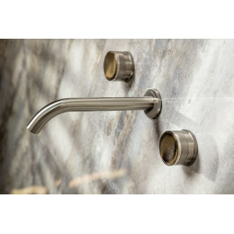 Смеситель из стены PRESTIGE на 3 отв. NICKEL BRUSH