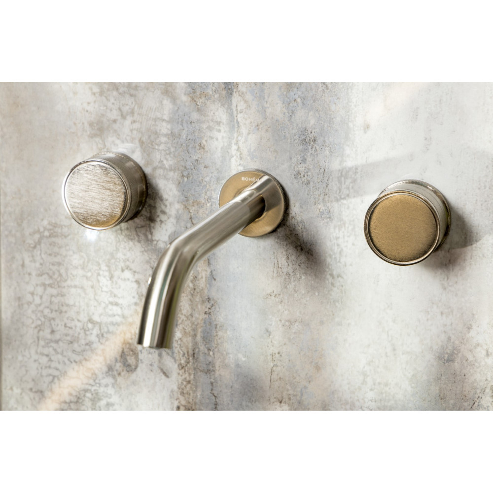 Смеситель из стены PRESTIGE на 3 отв. NICKEL BRUSH