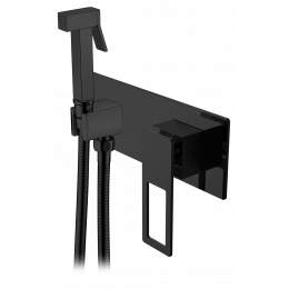 Гигиеническая лейка Q со смесителем BLACK BLACK