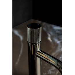 Смеситель STICK для умыв. низ. Gun Metal низкий с ручкой TOUCH