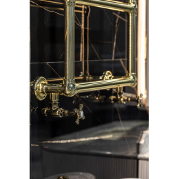 Полотенцесушитель водяной 750x500mm , золото (нерж.. сталь)