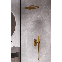 Смеситель встроенный для душа QUBIC Gold