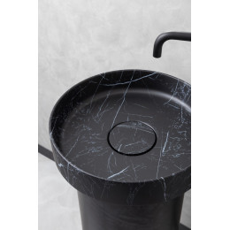 Пьедестал для раковины Corian 300*720 Black Wood