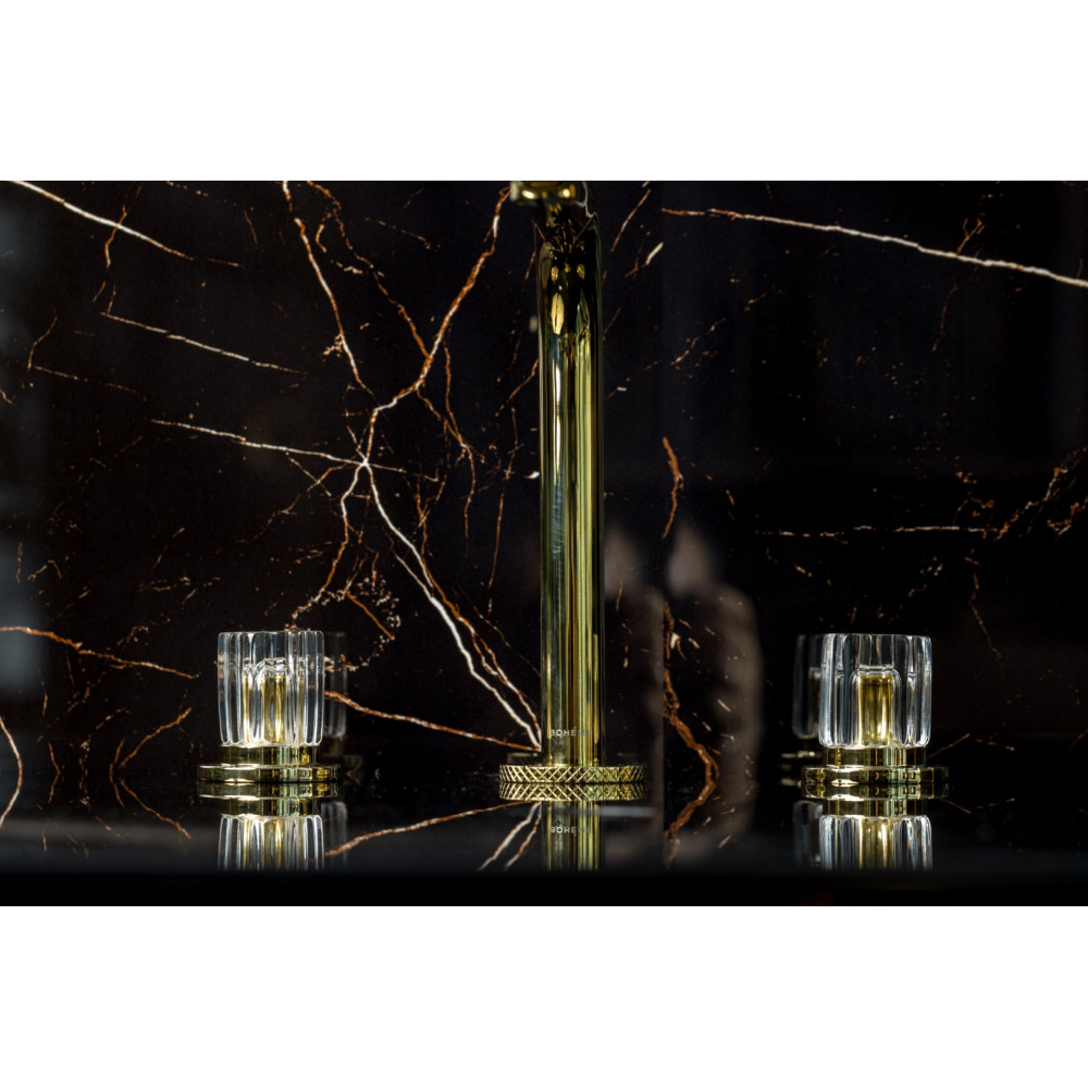 Смеситель на столешницу ELEGANTE на 3 отв. GOLD