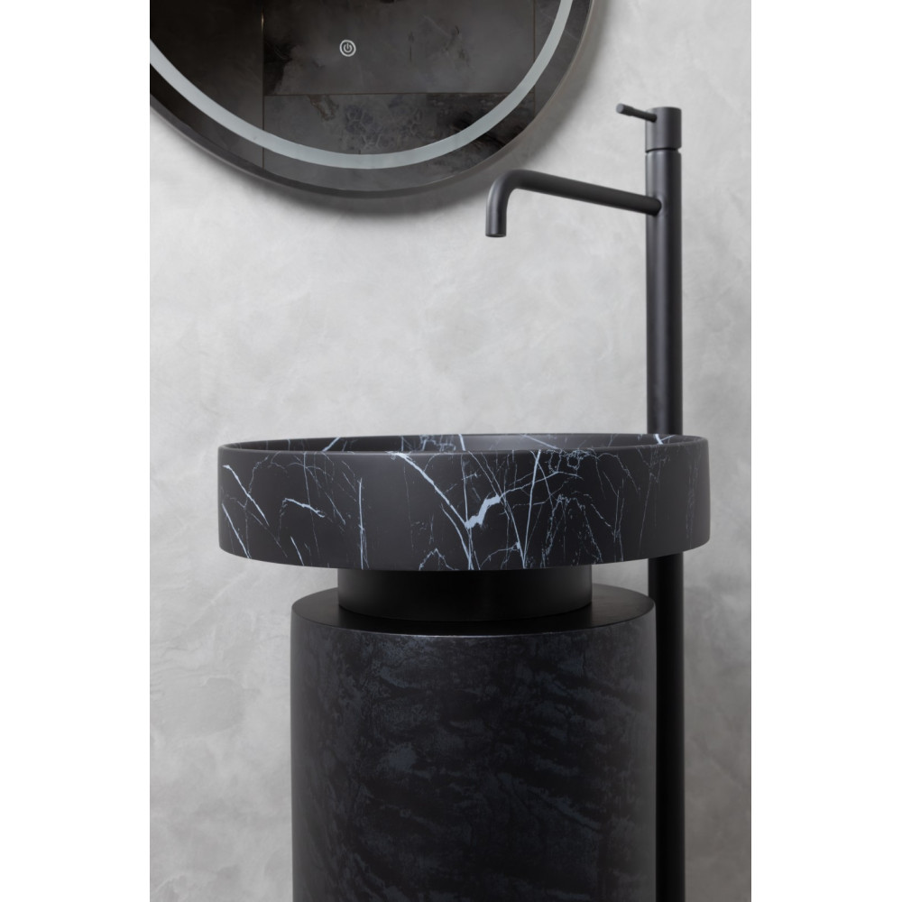 Пьедестал для раковины Corian 300*720 Black Wood
