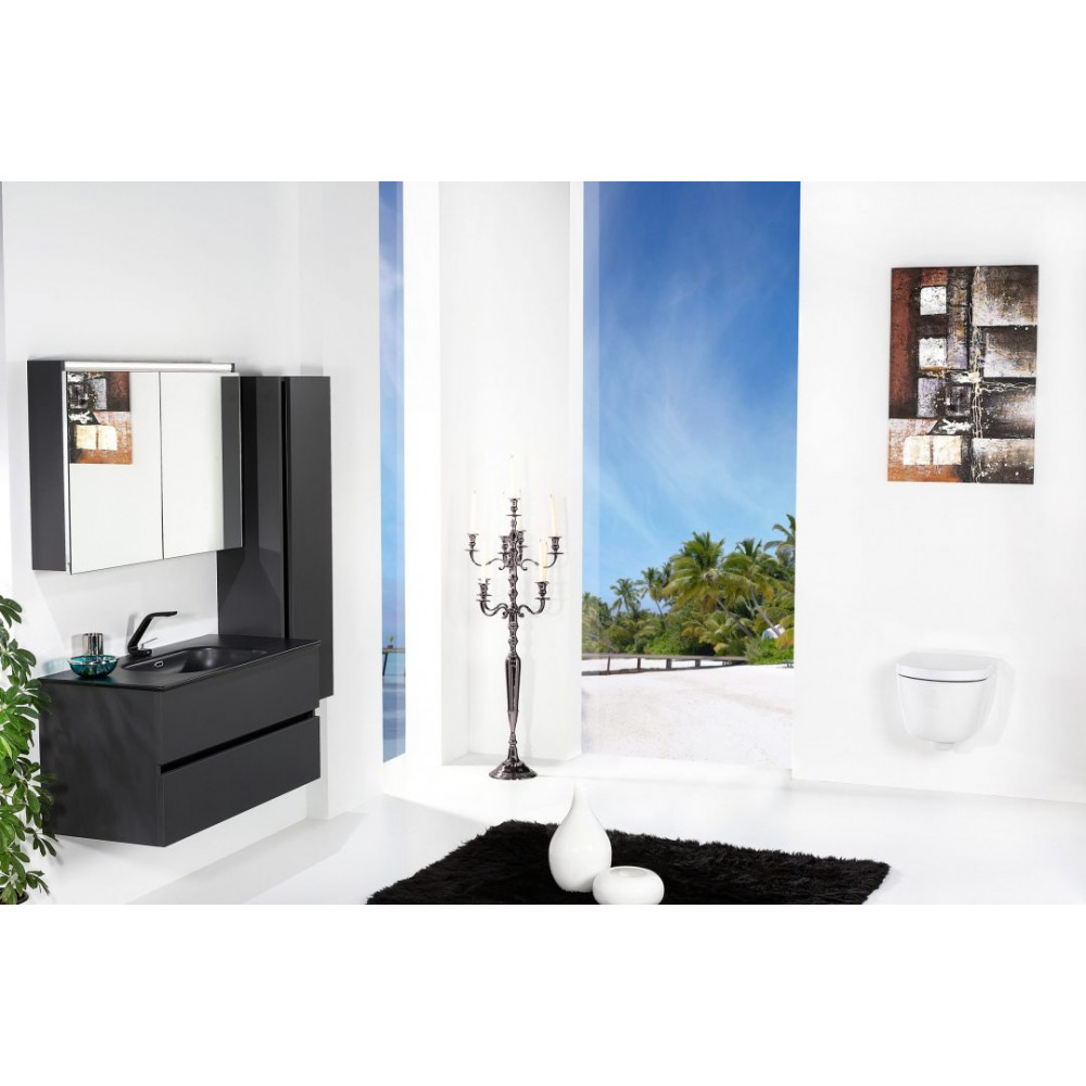 Пенал Vallessi 120*35*28,5cm Антрацит матовый