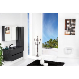 Пенал Vallessi 120*35*28,5cm Антрацит матовый