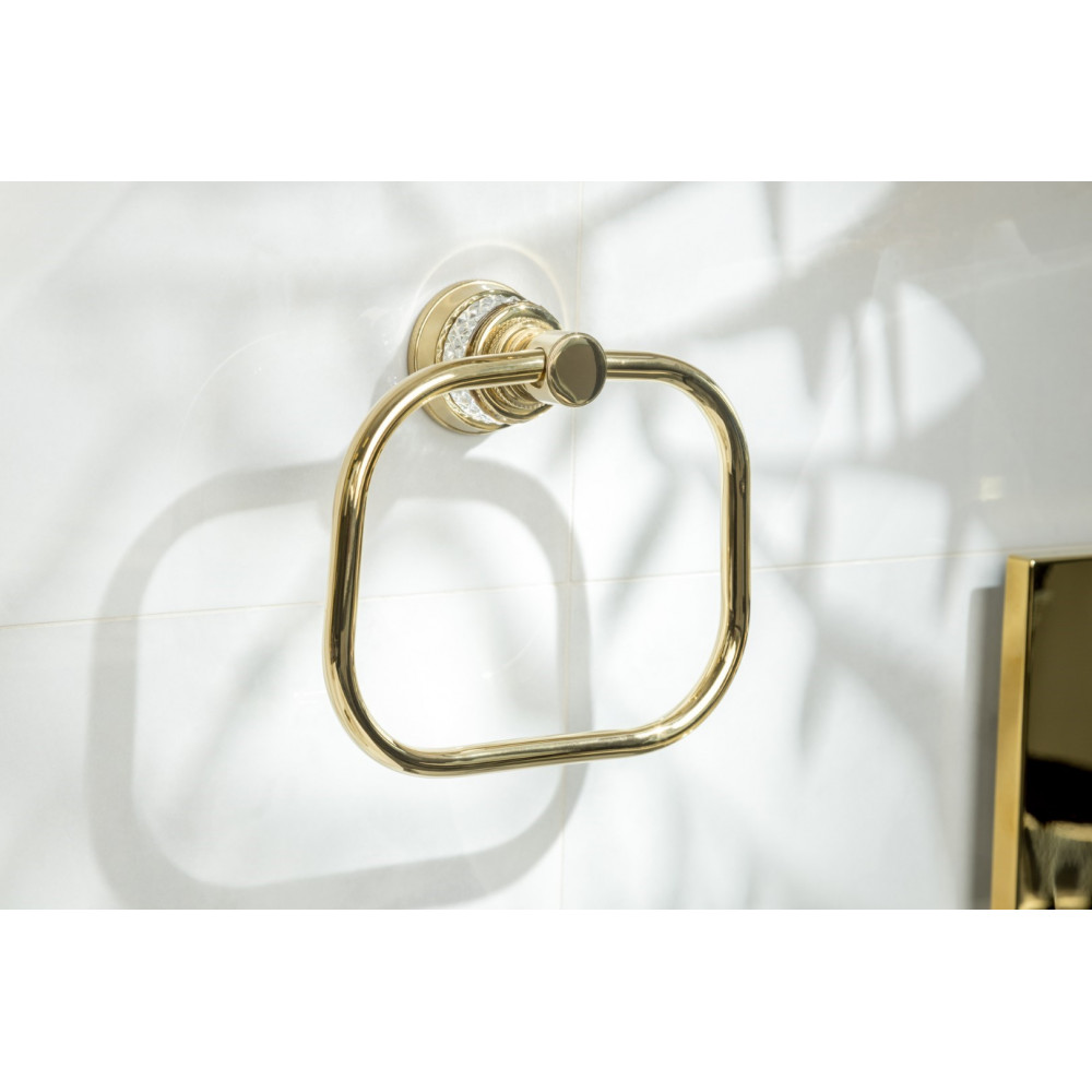 Полотенцедержатель кольцо AURA Gold