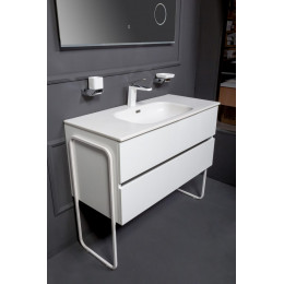 Тумба без раковины Vallessi 100*46cm WHITE 2 полки,