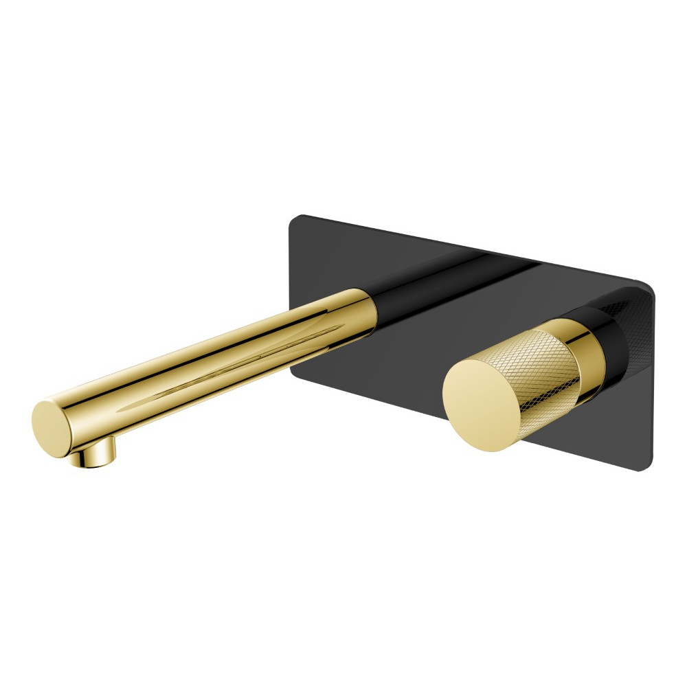 Смеситель STICK из стены BLACK TOUCH GOLD
