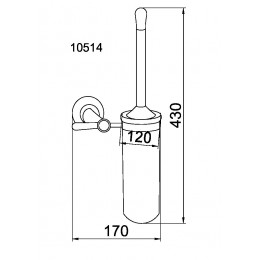 Ершик настенный (стекло) CHIARO