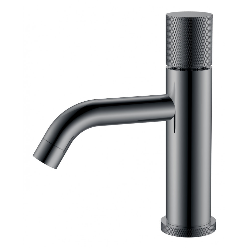 Смеситель STICK для умыв. низ. Gun Metal низкий с ручкой TOUCH