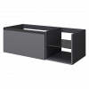 QUATRO 6 120см (80+40) тумба ANTHRACITE профиль ANTHRACITE