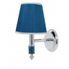 Бра BOHEME MURANO CHROME, синее
