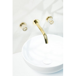 Смеситель из стены ELEGANTE на 3 отв. GOLD